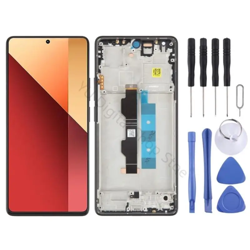 96BA Austausch der Displaybaugruppe mit Rahmen, Bildschirmreparaturteil für Note 13 P 4G – Detail 9