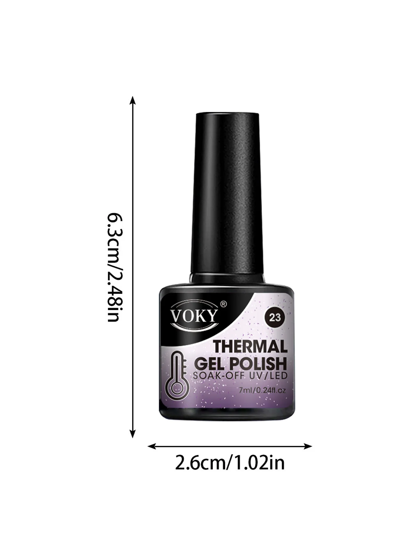 VOKY 4-piece 7ml Heat-Activated Color-Changing Gel Nail Polish Set, DIY nail art, colorful nails, salon-level manicure
