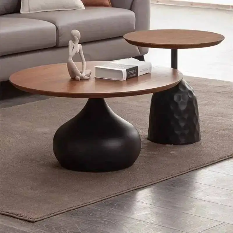 

Round Coffee Italian Luxury Minimalist Table Nordic Center Side Table Dinner Writing Service Mesas Bajas Living Room Furniture