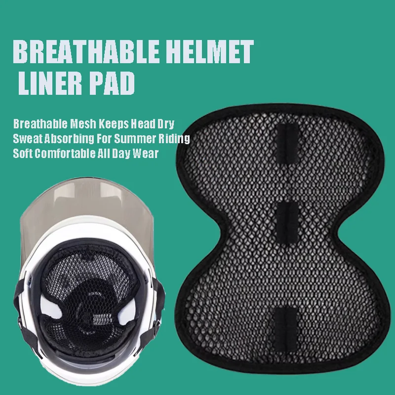 

Sweat Wicking Comfort Helmet Inner Liner Cushion Breathable Heat Insulating Mesh Wear Resistant Replacement Accessory Motorbike
