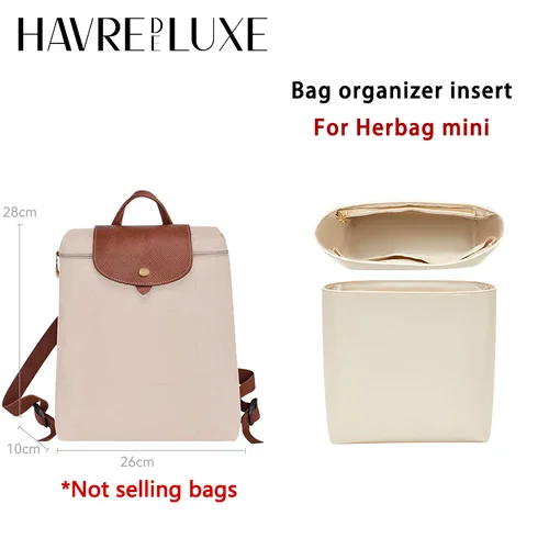 Imagen 2 del producto Inserto organizador de bolsa para mochila longchamp, almacenamiento de nailon, bolsa de platino, soporte de almacenamiento, bolsa de modificación interior, accesorios