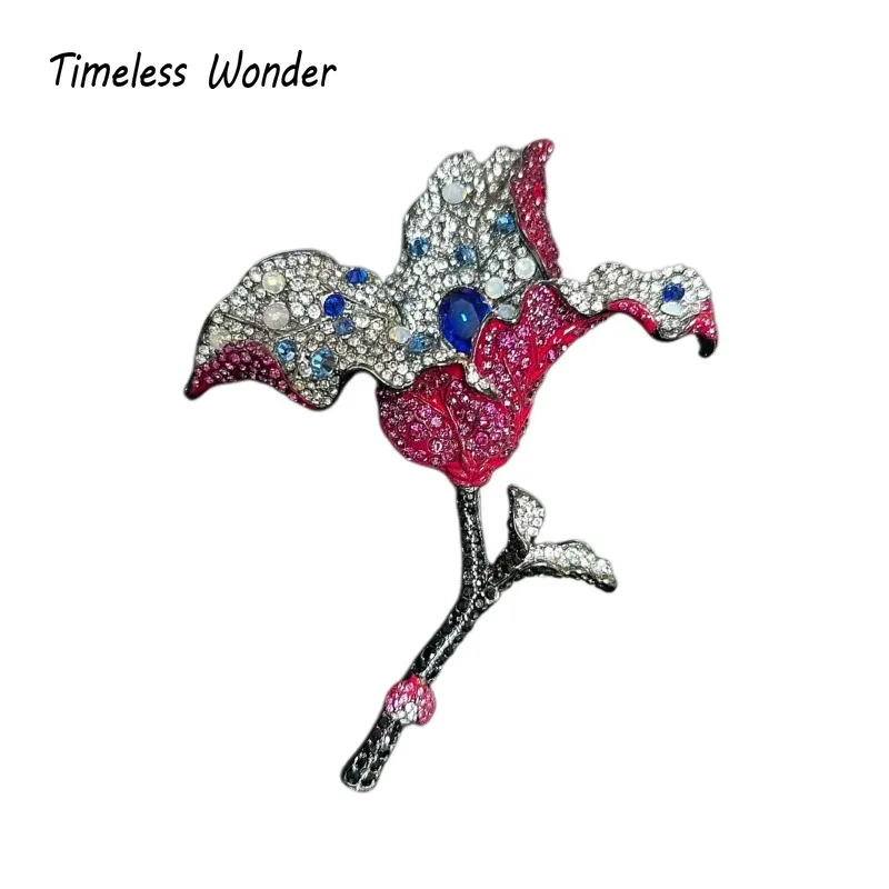 

Timeless Wonder Fancy Crystal Zircon Floral Brooch Pins Women Designer Jewelry Runway Top Rare Classy Gift Mix Sweet 7523