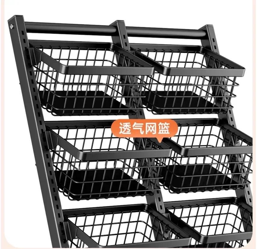 Kitchen storage rack multi-layer fruit and vegetable basket tray multi-functional storage basket snack storage rack shelves