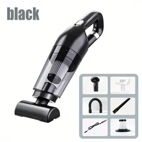 Aspirador de pó portátil para carro, alta sucção, uso duplo, ferramenta de limpeza de absorção de água doméstica para interior automotivo