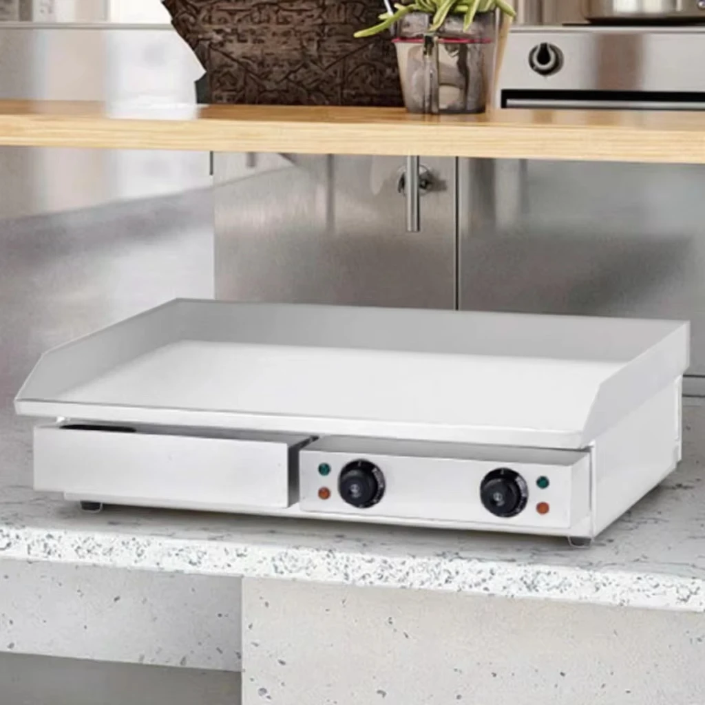 Stainless Steel Electric Griddle Low-Smoke and Food Grade Material Kitchen Equipment for Restaurants and Hotels