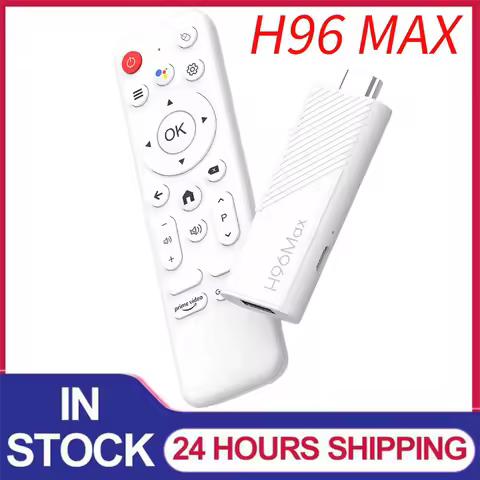 H96 Max Android TV Stick Android 14 Smart TV Box 2.4G 5G Wifi6 BT 4K Media Player 2GB 8GB/2GB 16GB Android TV Stick Quad Core