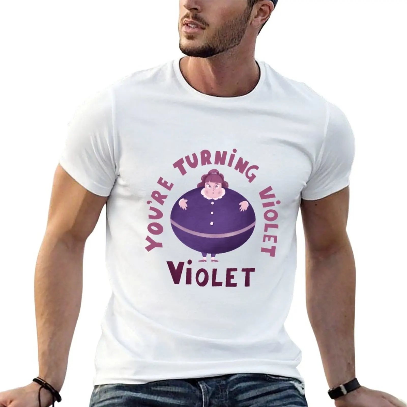 

T-Shirt Violet graphic - for shirts man t Violet man shirts Willy graphic You're Turning t Wonky funny