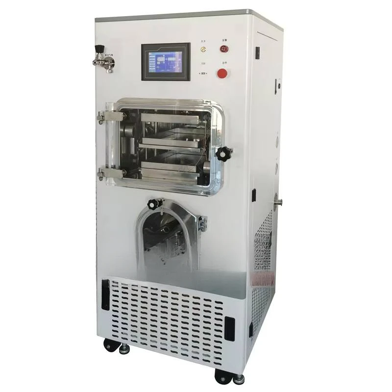 LGJ-30 Mini Desktop Small Vacuum Freeze Dryer For Food Processing 220V Electric PLC Control Motor