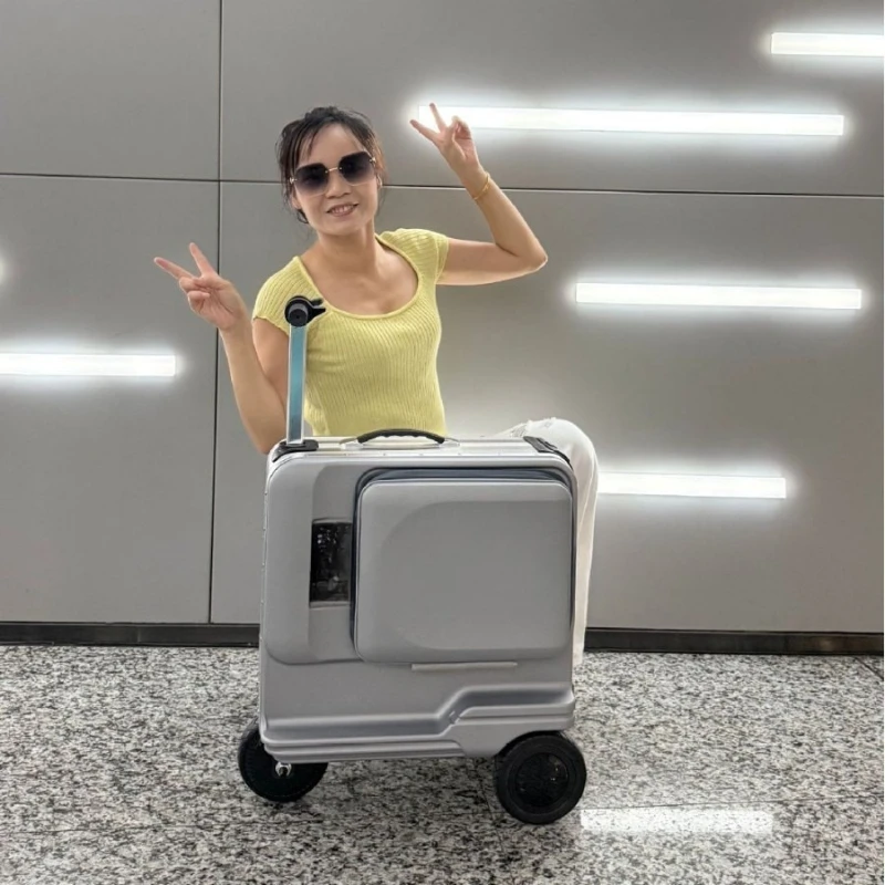 

24-Inch smart cycling electric suitcase manned trolley suitcase boarding and checking