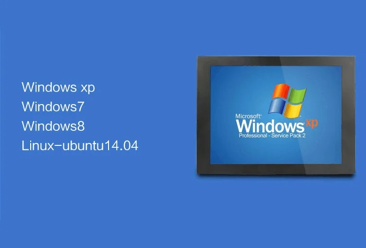 17-дюймовый все в одном компьютер Встроенная панель ПК открытая рамка Win7/8/10 промышленный емкостный сенсорный экран ПК