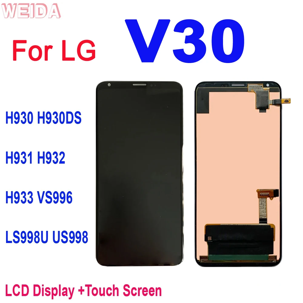 

For LG V30 H930 H930DS H931 H932 H933 VS996 LS998U US998 LCD Display Touch Screen Digitizer Assembly For LG v30 LCD Replacement