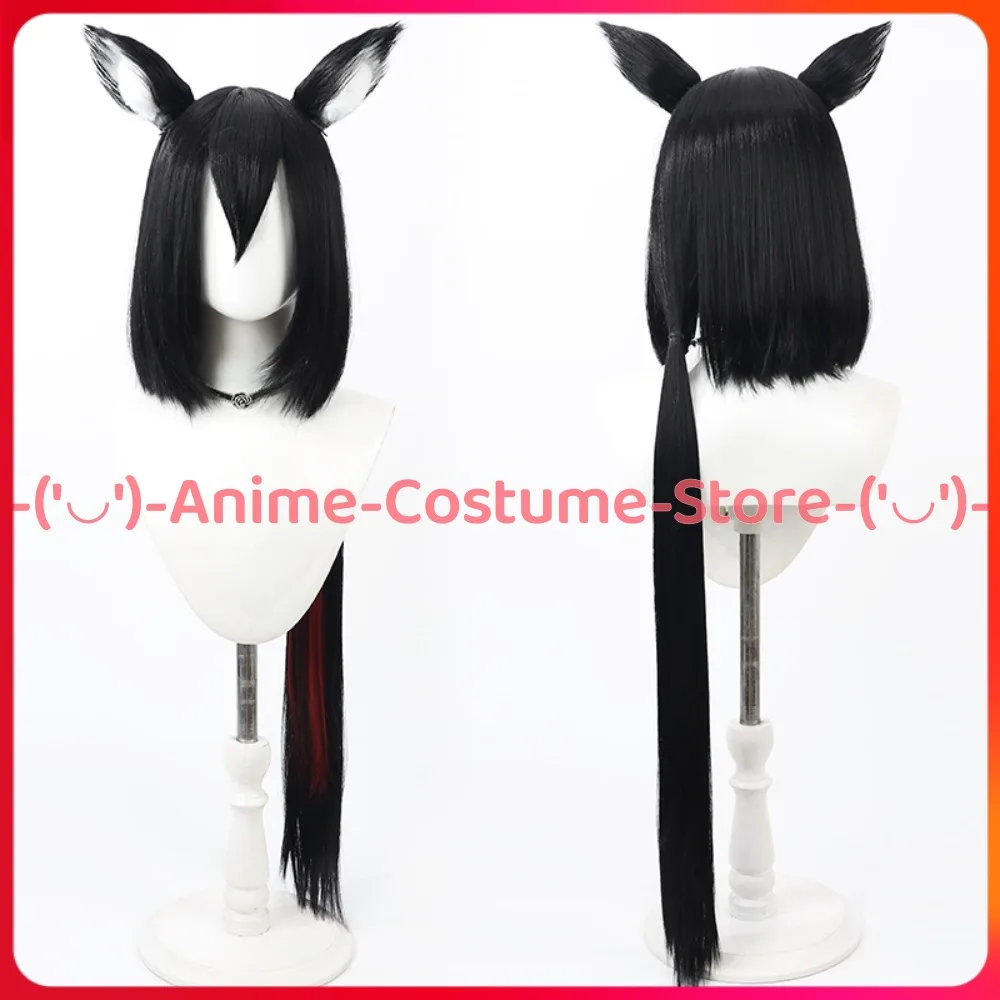 

Синий архив Kitsunezaka, парик для косплея Blue Fox с ушками, аниме, игровой персонаж, Хэллоуин, карнавальный костюм для вечеринки, парики, синтетические волосы