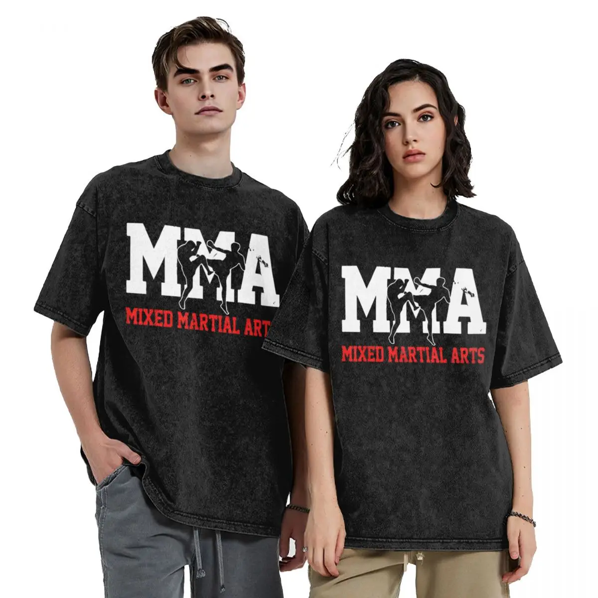 

MMA Kickboxin Gift Fighter T-Shirt custom shirt cute tops blue lock Man t-shirt clothing for men