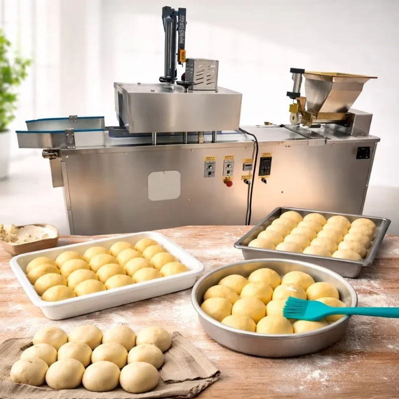 

Customized Automatic Dough Divider Rounder Machine Commercial Bun Separator Rolling Equipment For Bakery Bread Pastry Processing
