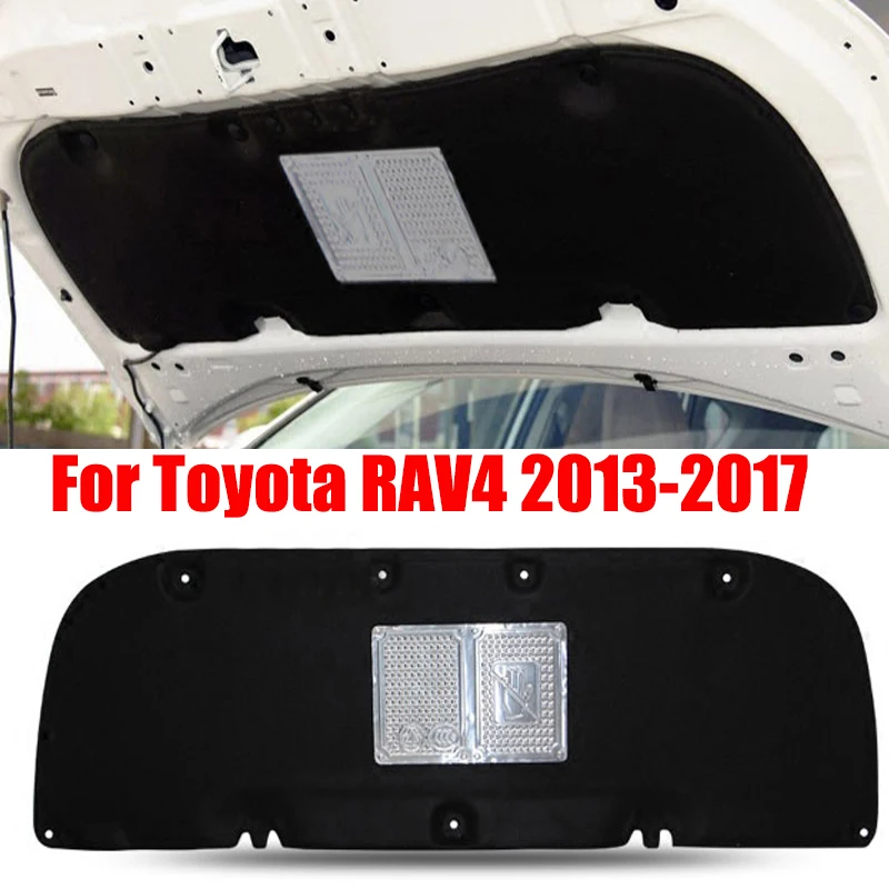 For Toyota RAV4 2013-2017 Aluminum Foil Soundproof Mat Cover Car Accessories Hood Engine Soundproof Heat Insulation Cotton Pad