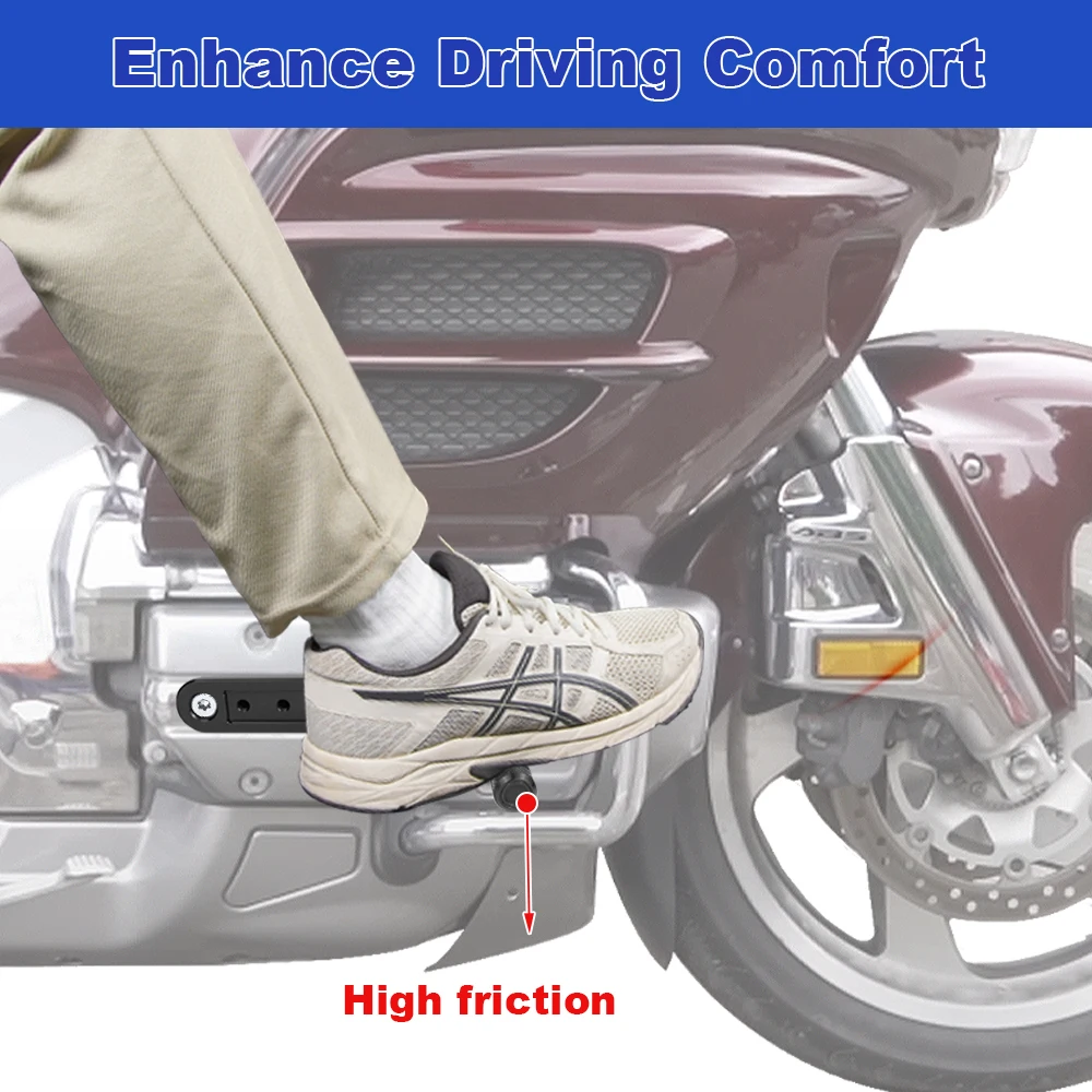 Motorcycle Rider Adjustable Foot Pegs Fit For GL1800 Gold Wing 2004-2013 2014 2015 2016 2017 Footrest Kit Highway Peg Mounts