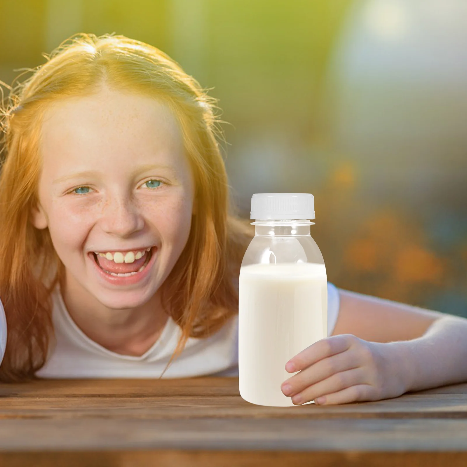 10 szt. Butelka na budyń świeże mleko jogurt przezroczysta woda plastikowe butelki na napoje na sok Mini szklane napój podróż dla zwierząt domowych