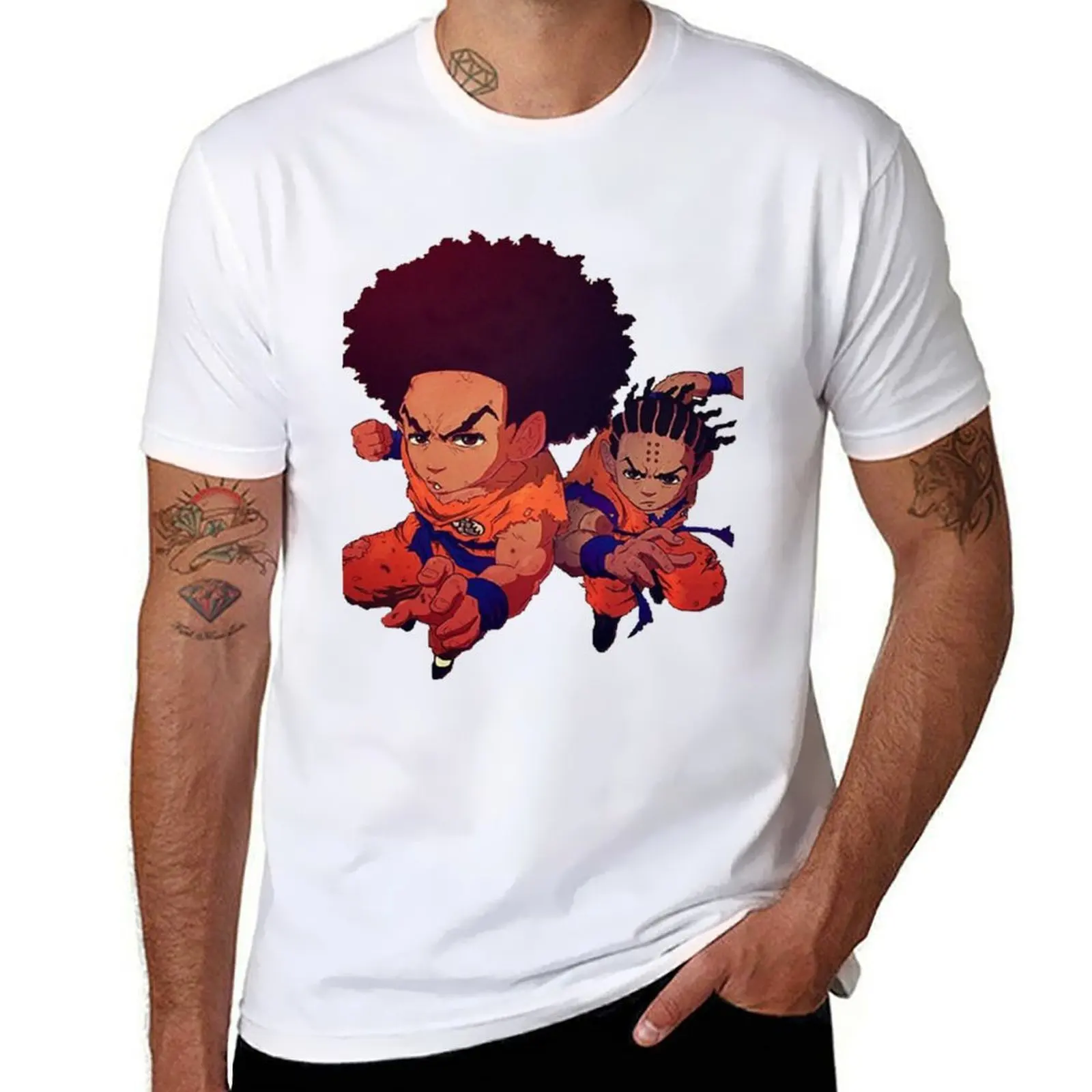 

The Boondocks manga T-Shirt funny t shirts cotton t shirts for man pack cotton T-Shirt