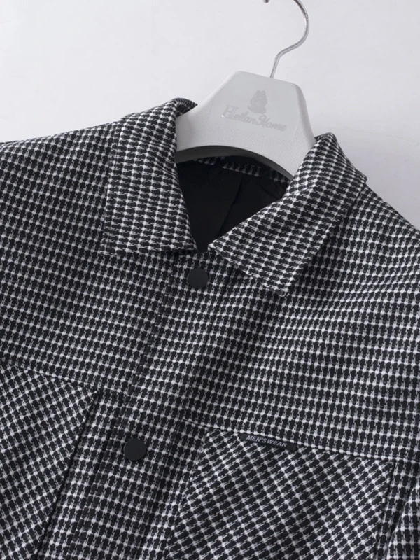 

Thiened Knitted Men's Jaet Casual Workwear Stand Collar Faionable Spring Autumn Stand Fit Long Sve Urban Sle