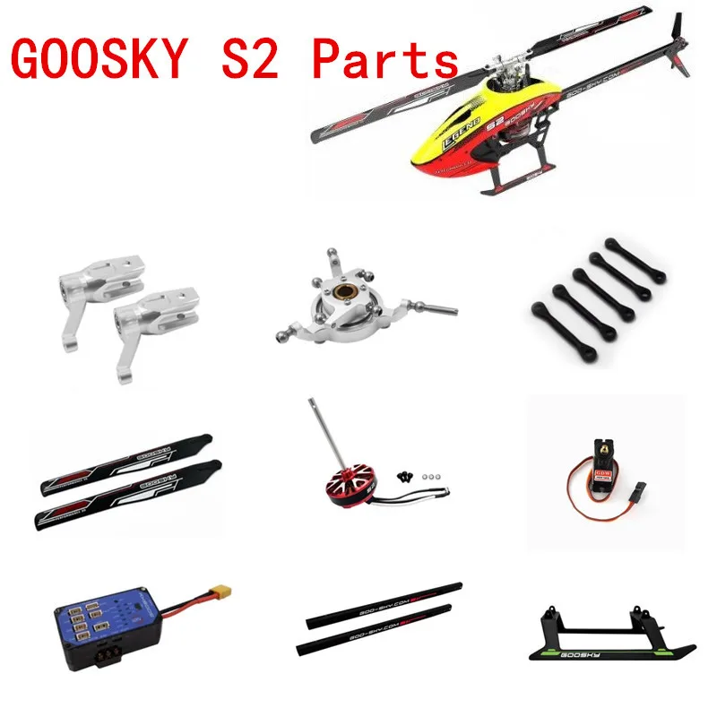 GOOSKY S2 6CH RC Helicopter Spare Parts Accessories Main Blades Servo Motor Canopy  Linkage Shaft Bearing