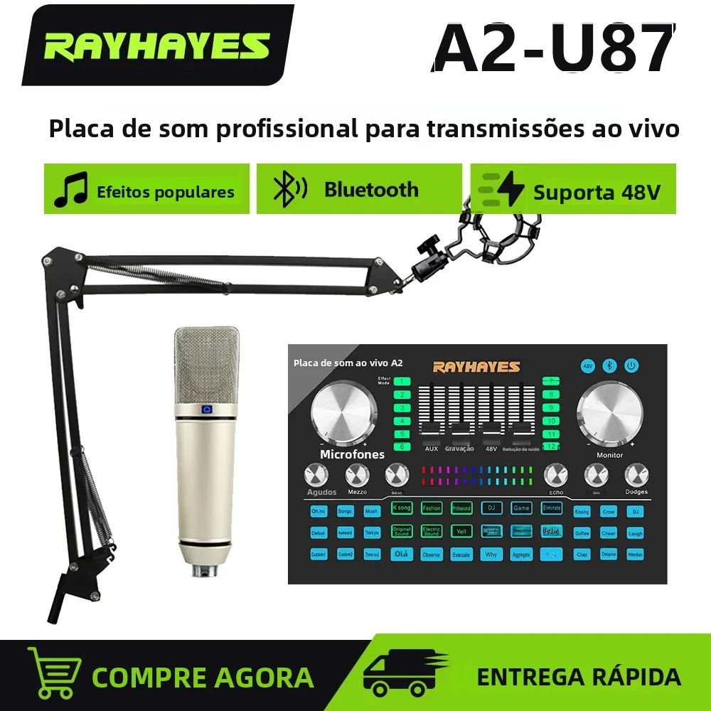 rayhayes-a2-u87-professional-sound-card-set-with-bluetooth-connectivity-compatible-with-mobile-phones-computers-and-tablets
