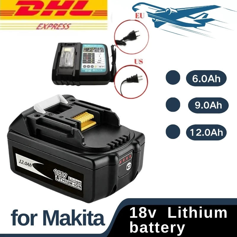 

Durable 18V Lithium Battery for Makita Replacement of Makita Battery Compatible for Makita BH/BD/BT/HS/HJ/HF Series Power Tool