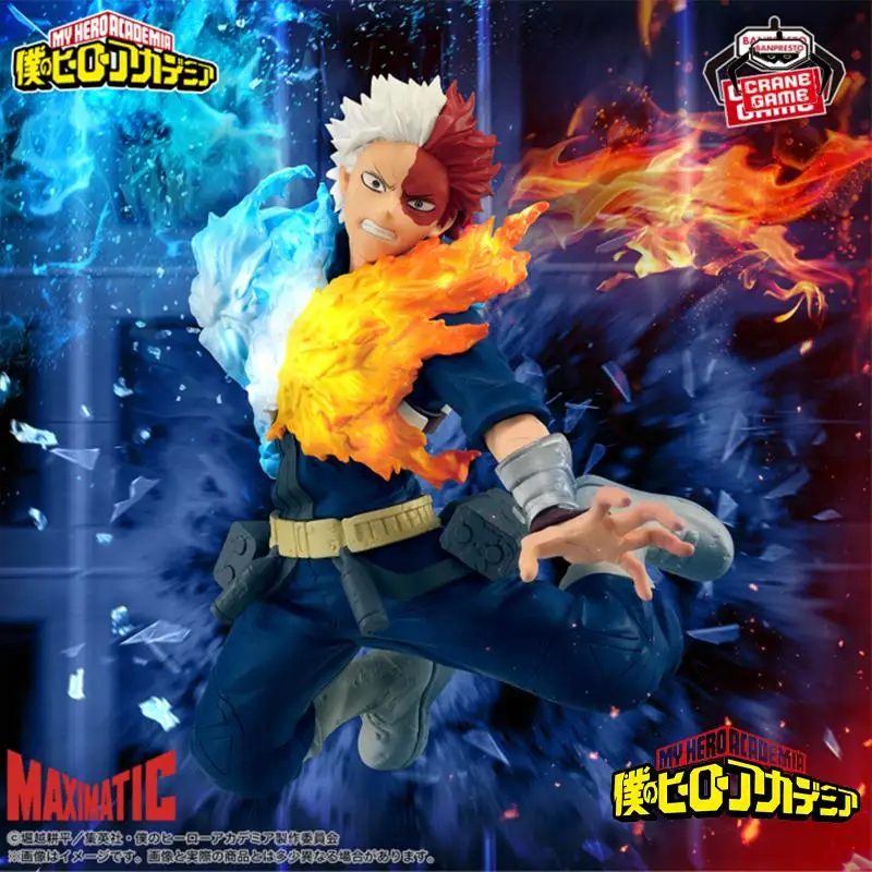 In Magazzino Bandai Originale Banpresto Shoto Todoroki Figure Maximatic Anime Statue Modelli di Azione Bambole Bambini Giocattoli Ornamenti Regali