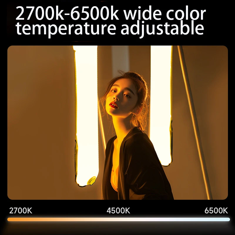 AMBITFUL 12W Portable Photography LED Light, 95 CRI, 2700K-6500K, 18.5Wh Rechargeable, 8 Light Effects, For Video Shooting