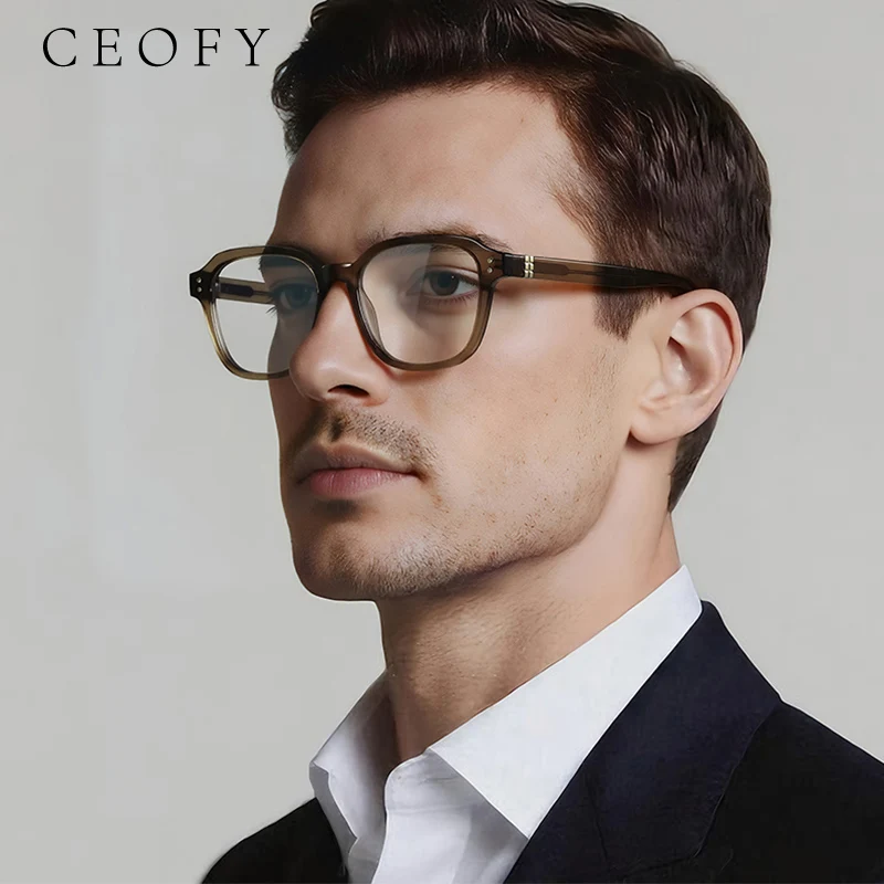 

Ceofy Men Women Fashion Hot Sell Myopia Eyeglasses Frame Brand Design Optical Vintage Prescription Glasses Frame