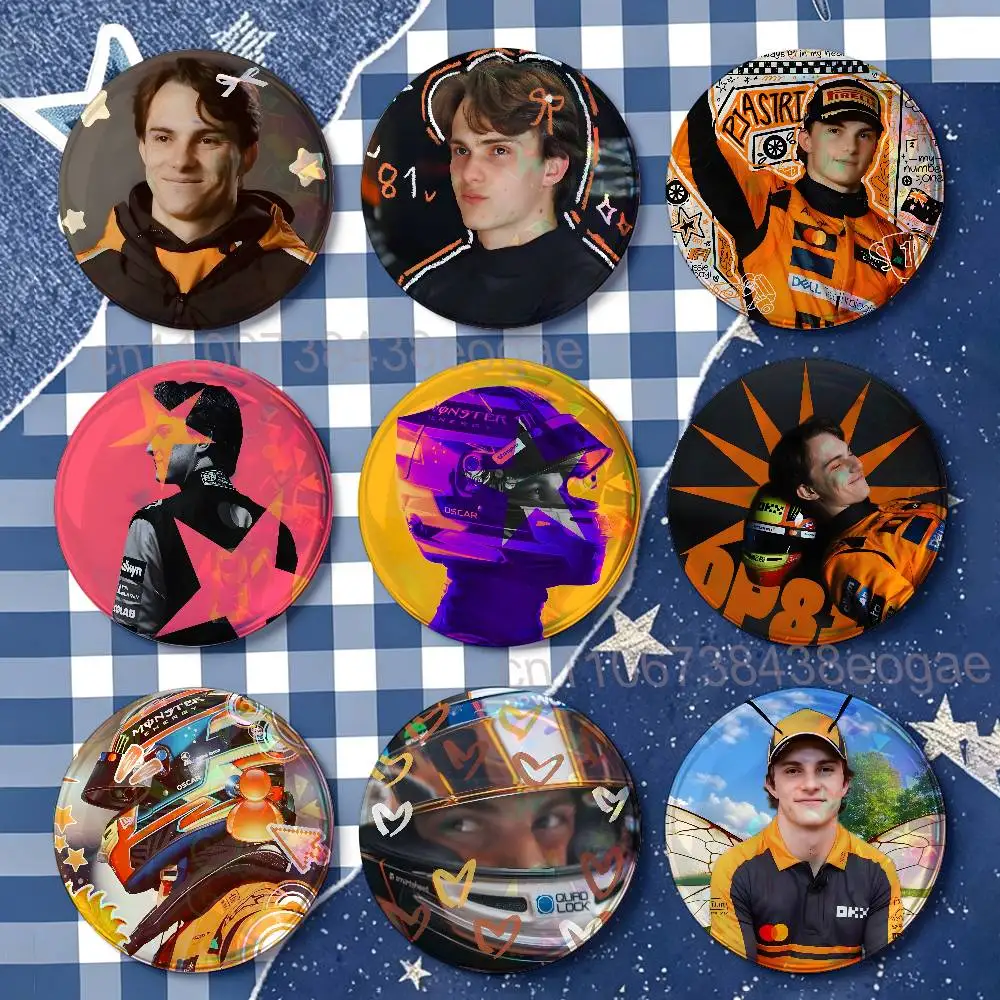 O-Oscar P-Piastri Custom Badges 75mm 44mm 25mm 32mm 58mm Hat Backpack Accessories Toys Collect Gifts Large