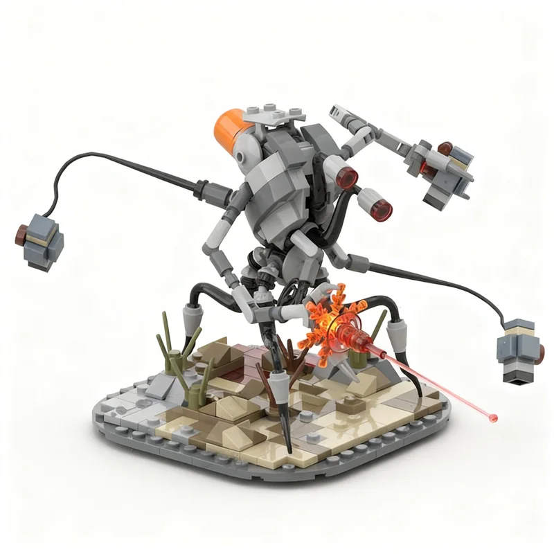 

180PCS MOC Creative Model Martian Hunter Seeker Building Blocks Assembly Building Blocks Display Birthday Gift Decoration Set