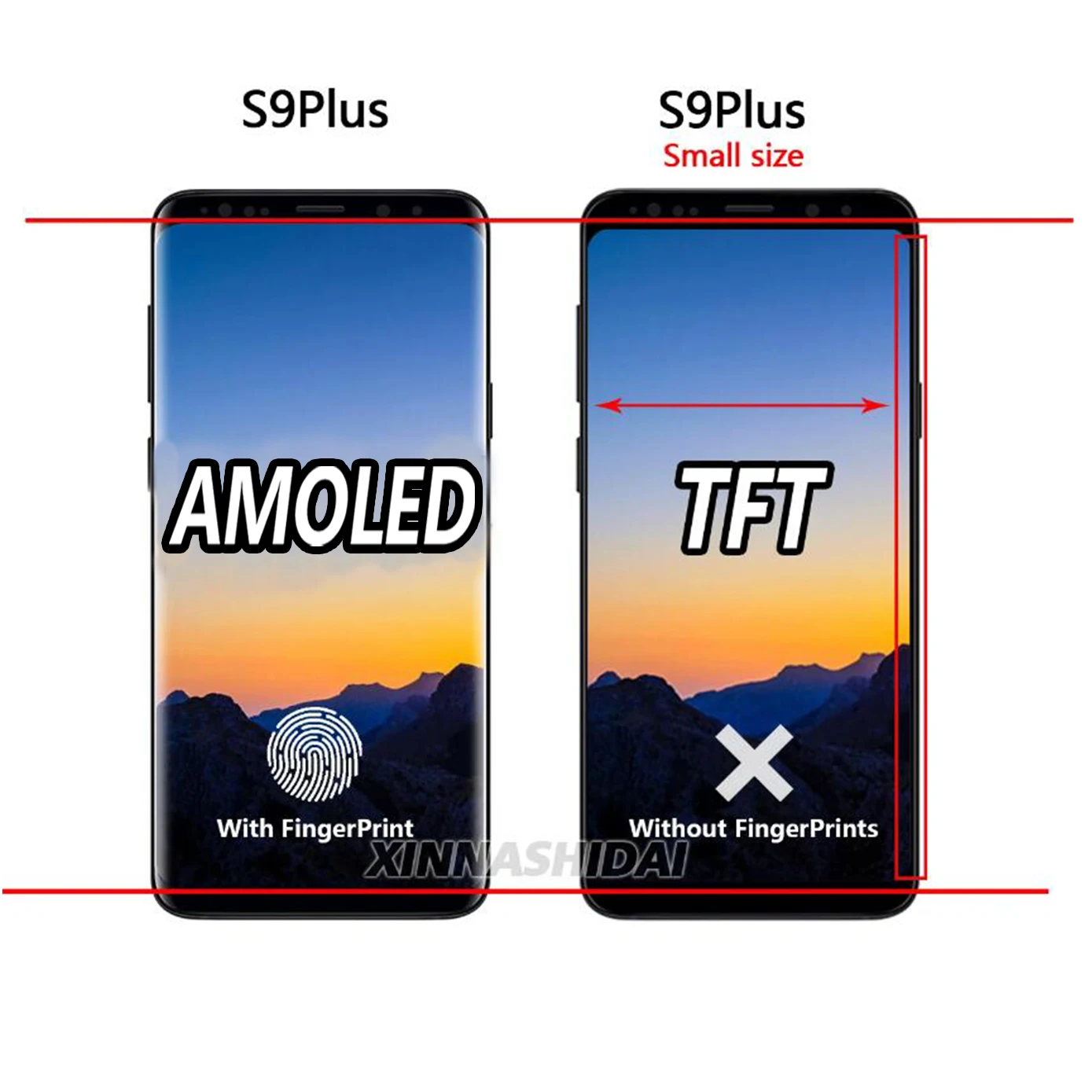 TFT screen For SAMSUNG Galaxy S9 Plus LCD display Touch Screen Digitizer with Frame S9+ lcd G965 G9650