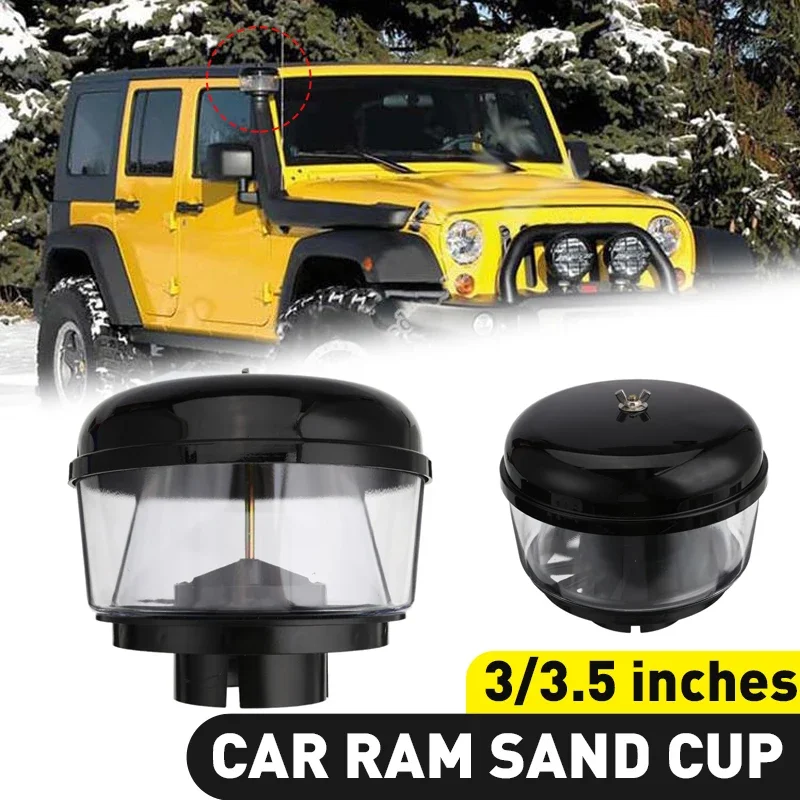 3 Inch 77Mm Water Trap Snorkel Head Air Ram Head Pre Cleaner Air Flow Car Snorkel Head Snorkel Ram Sand Cup for Toyota Nissans