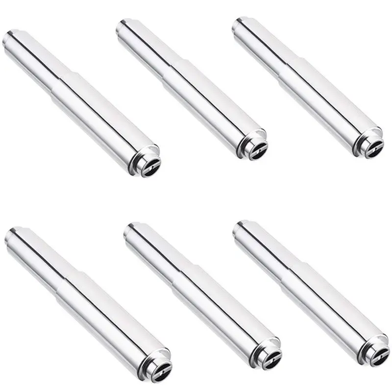 

WORTHOWN-8PCS Paper Toilet Holder Replacement Rod Stainless Steel Toilet Paper Holder Toilet Paper Holder Roller Spring Loaded
