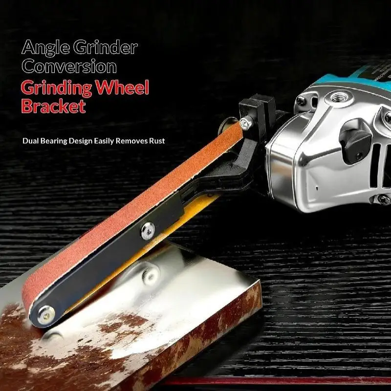 1 Set Angle Grinder Modified Sand Belt Grinder Sand Belt Machine Sander Converter For Angle Grinder Polishing Tools