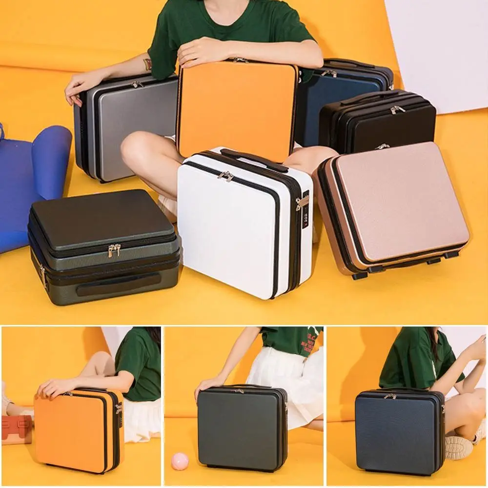 16 Inch Mini Front opening Travel Suitcase Cosmetic Box Hand Luggage Organizer Makeup Case Small Password Box Boarding Case New