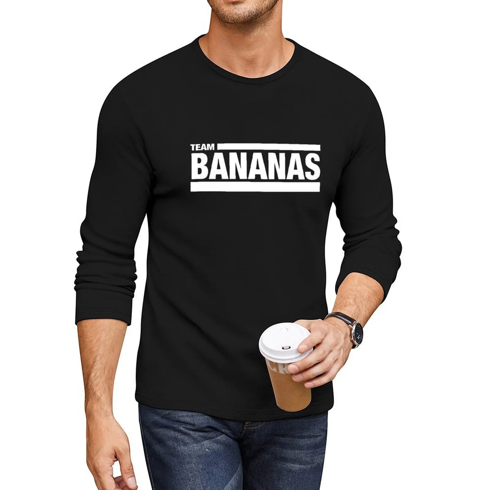 

Team Bananas Long T-Shirt sweat shirt vintage clothes oversized t shirt sublime t shirt mens clothes