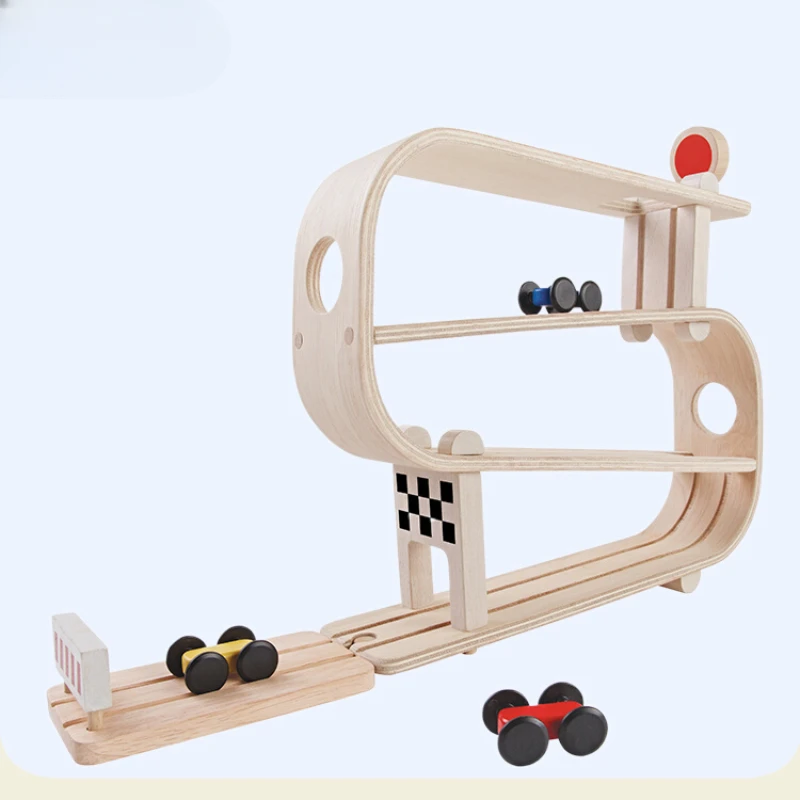 Red Dot Award Children's Track Racing Wooden Toy Puzzle Boy Gift 5379