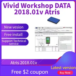 Горячее поступление 2024, Vivid Workshop DATA 2018,01 В (Atris-Technik), Европа, программное обеспечение для ремонта автомобилей, katalog деталей Atris, яркая работа