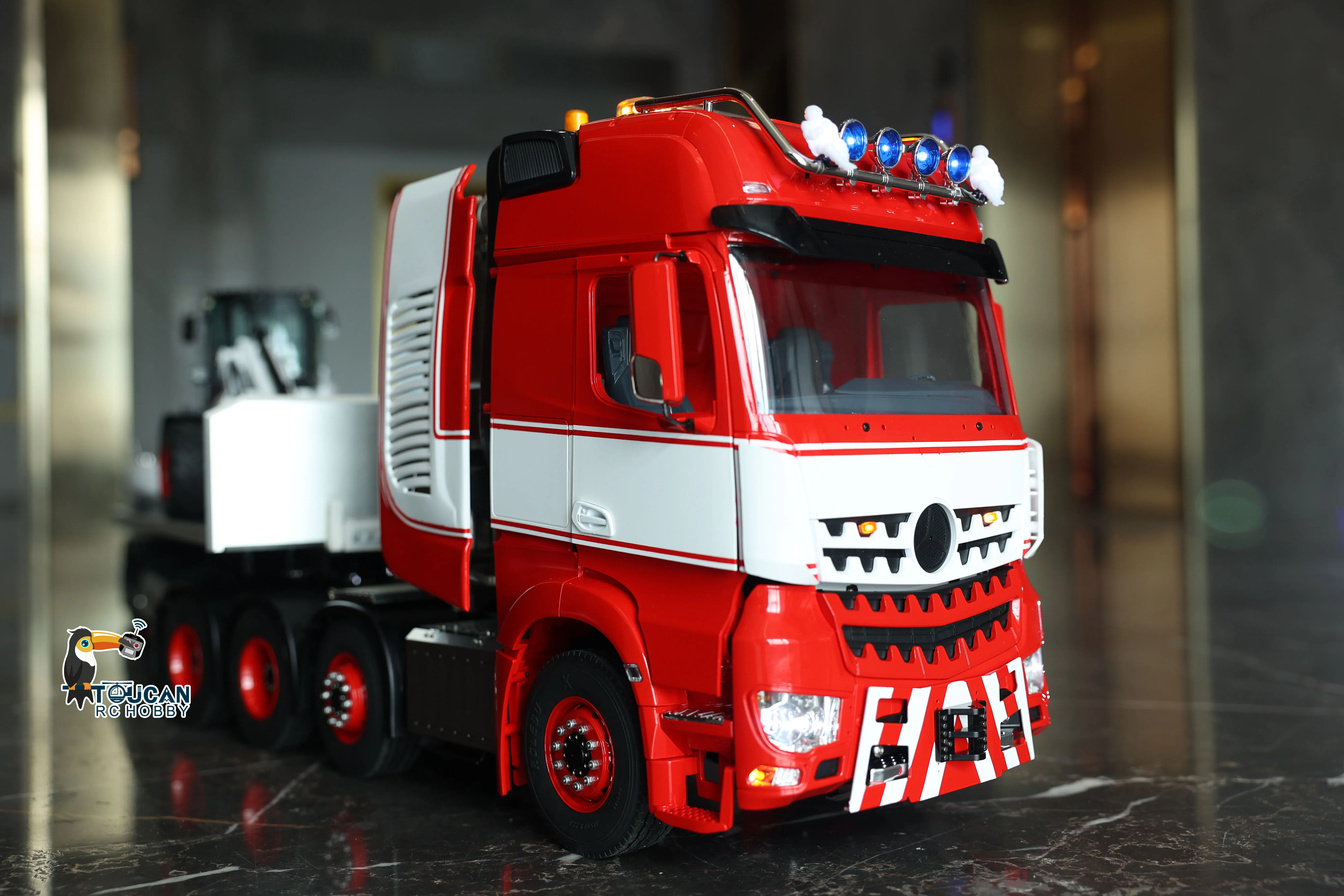 LESU 1/14 RC Tractor Truck Metal Chassis 8*8 Topline for DIY Remote Control RTR Car Smoking Lights Model TOUCANHOBBY THZH1369