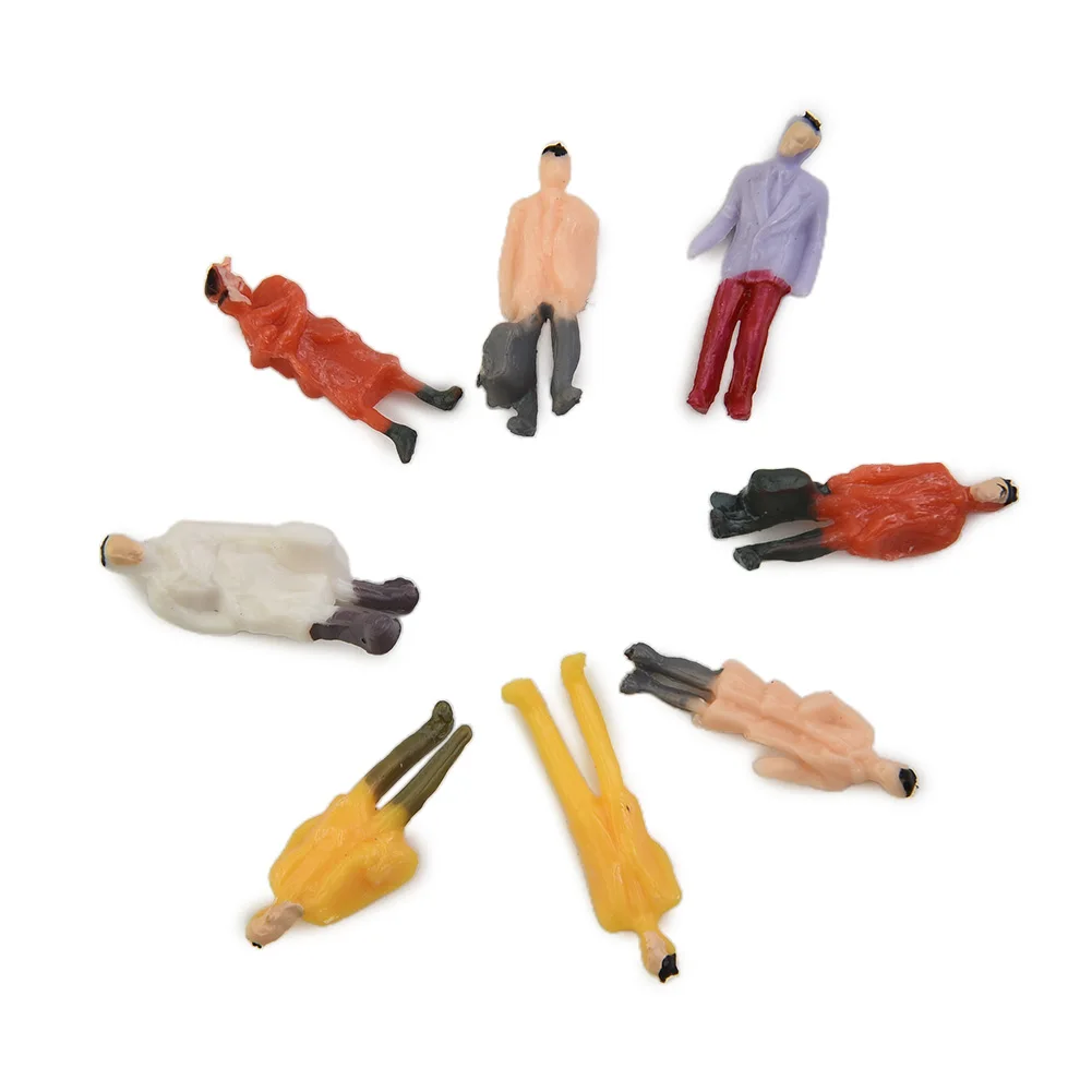 Painted Figures Model Trains 1 87 Scale People People Figures Toys 50 Pcs Decoration Great Collection HO Scale