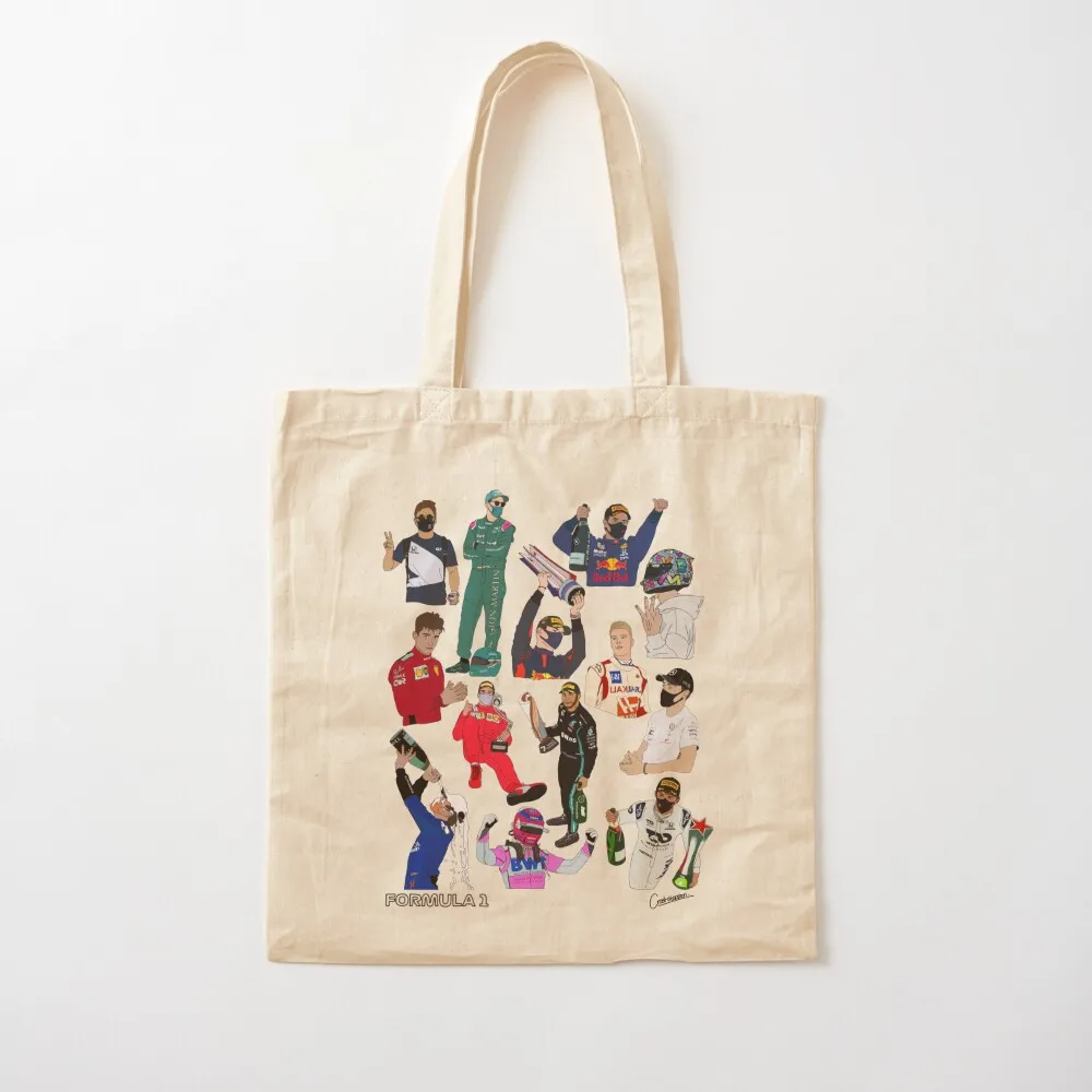 F1 Driver Collective Tote Bag tote men Canvas