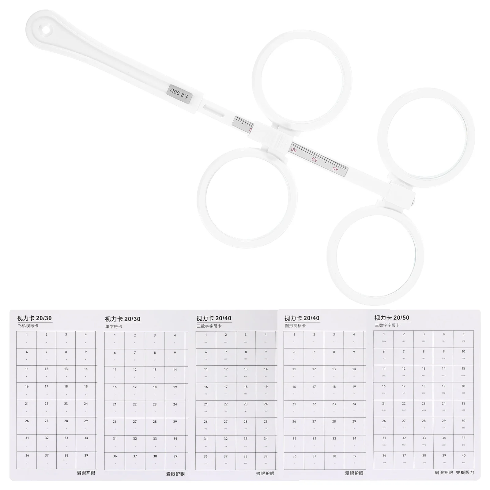 Optical Flipper Double-Sided Vision Training Instrument Adjustable Ophthalmic Flippers Set For Optometry Practice Teaching