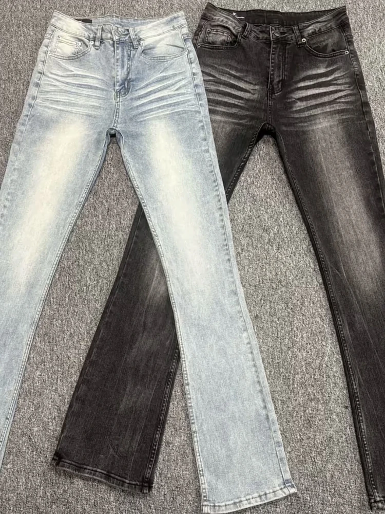 

Cleanfit Vintage 517 Style Men's Slim Fit Jeans mid Waist Water Washed Bootcut High Quality Casual Autumn Leg Lengthening