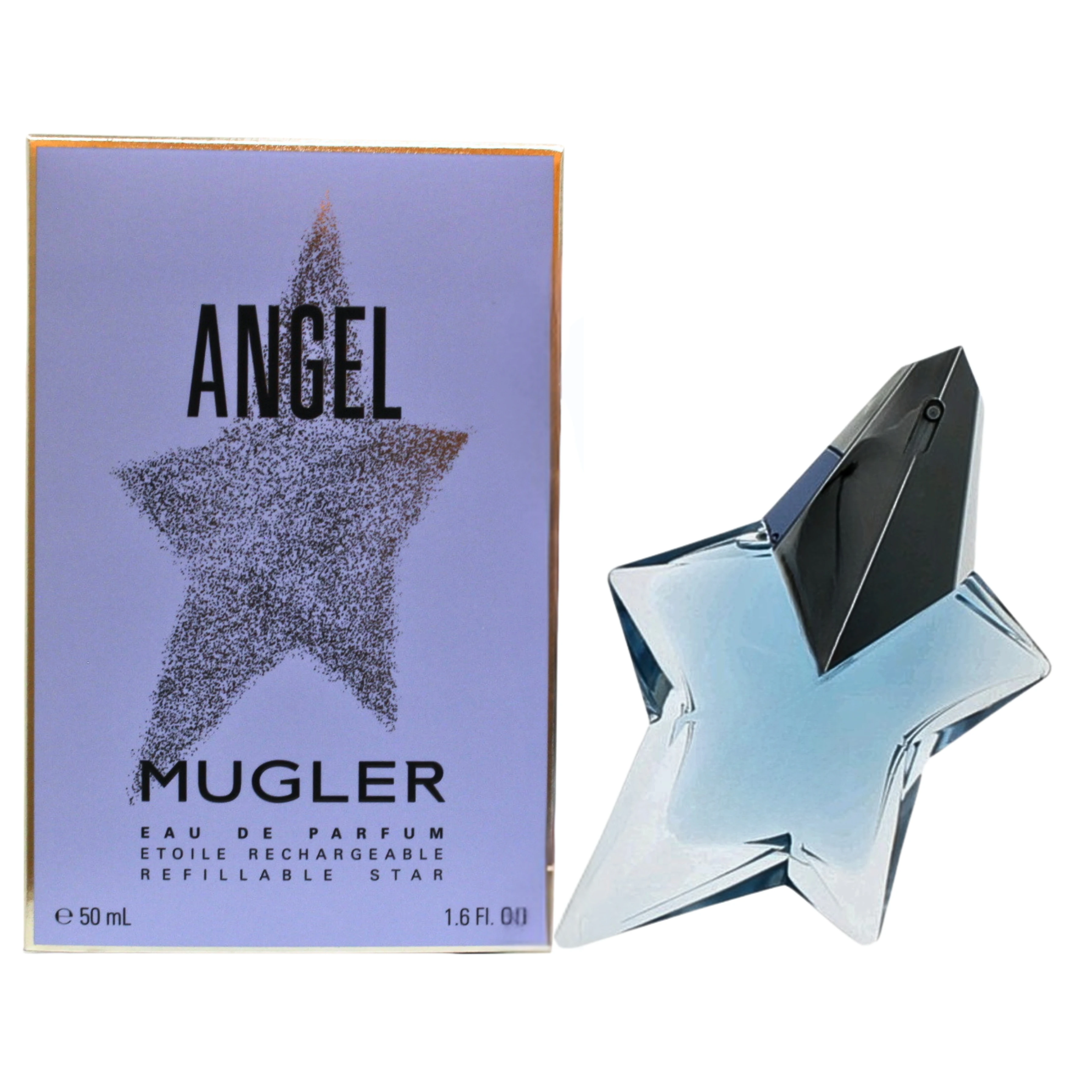 Thierry Mugler Angel Eau De Parfum para Mujer 1.7 oz / 50 ml - Recargable