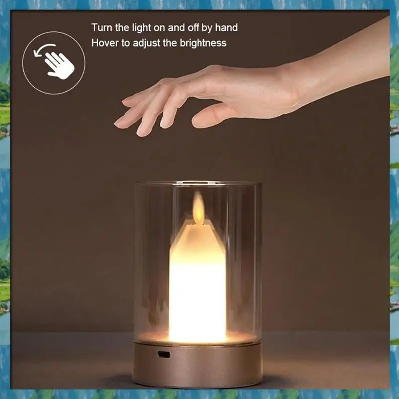

The New Manual Scanning Intelligent Candlelight Atmosphere Motion Sensor LED Night Light USB Charging Automatic Switch Decoratio