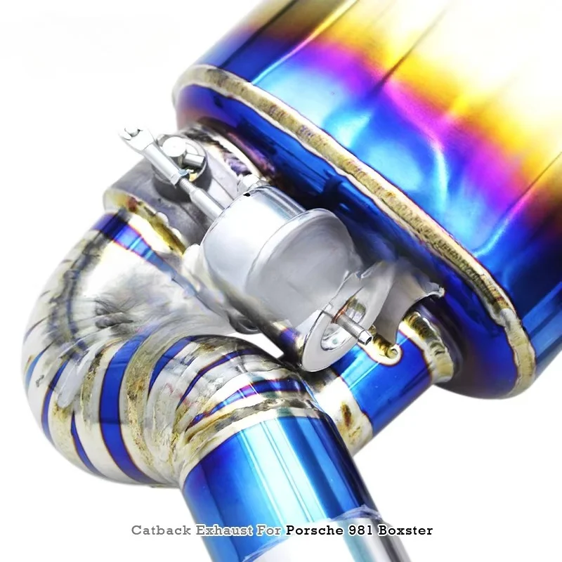 

ForExhaust Pipe System For Porsche Boxster 981 2.7L/3.4L 2013-2015 Upgrade 718 GT4 RS Valved Sport Rear Muffler Section