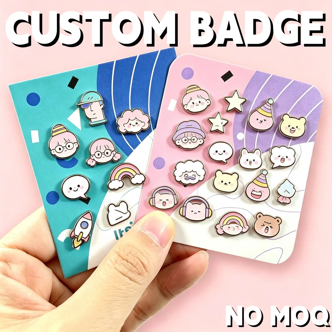 Custom Cartoon Enamel Lapel Pin Cute Character Rainbow Rocket Metal Brooch Badge No Minimum Order For Backpack Clothing Decor