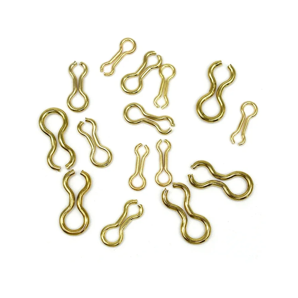 100/150PcsLegierung Stahl Keine-knoten Schnelle Snap Anschlüsse Clip Lock Snap Solide 8-förmigen Ringe angeln Snap Meer-angeln Zubehör – Detail 1