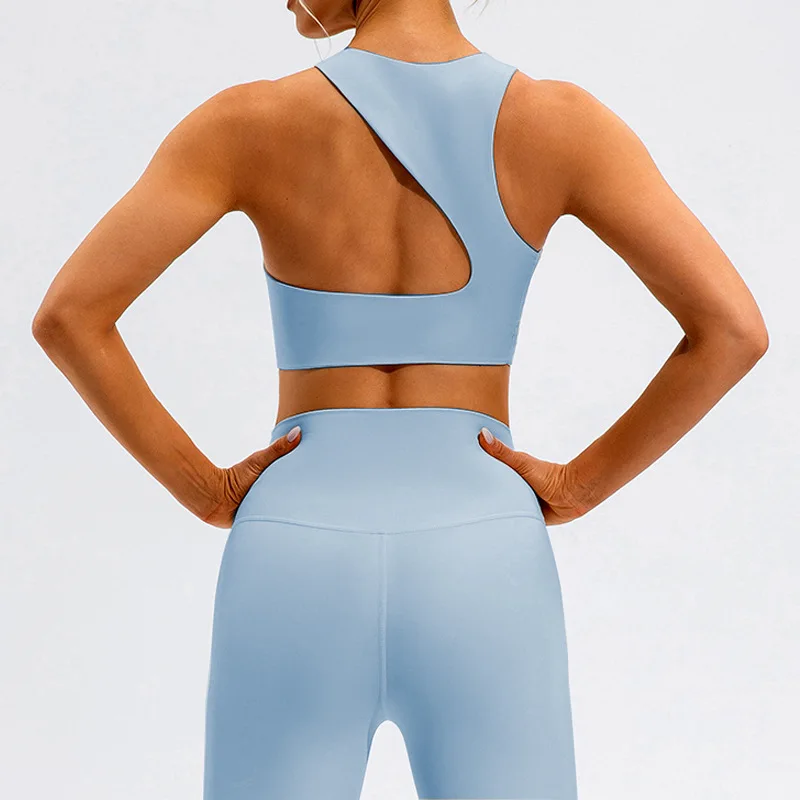 Vêtements de fitness taille haute pour femmes, haut de survêtement, ensemble sportif de gymnastique, kit de yoga, soutien-gorge salopette, short, leggings croisés, serré